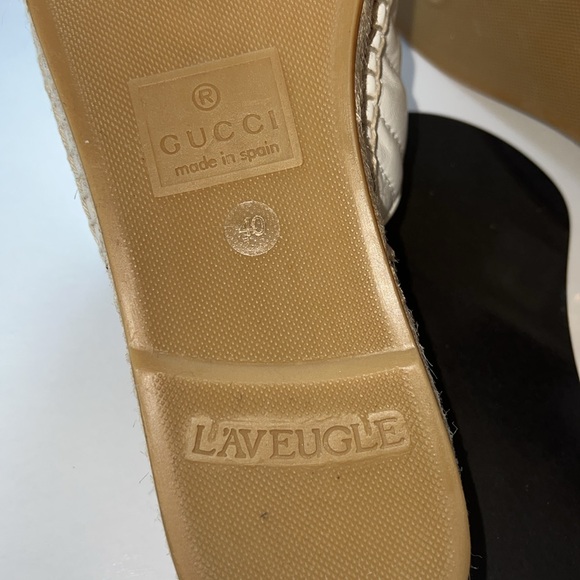 Authentic Gucci Marmont Double G Espadrilles Size us 9 / 40 euro - Picture 5 of 8